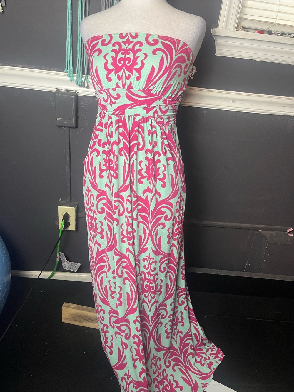 Loila Size Small Strapless Maxi Dress